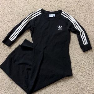 Adidas black midi dress *SIZE SMALL*